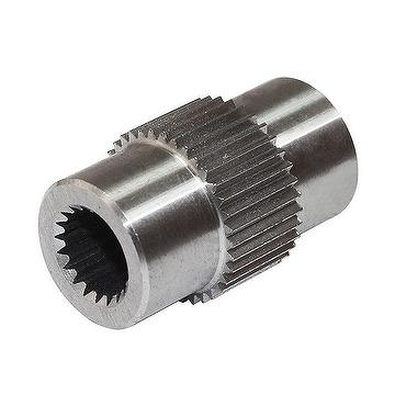 Buon prezzo Tornitura CNC di precisione Accoppiamento scanalato con trattamento di passivazione per automotive in linea