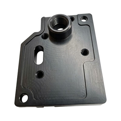 Buon prezzo Piastra di montaggio con porta filettata lavorata di precisione CNC con asola di montaggio allungata in linea
