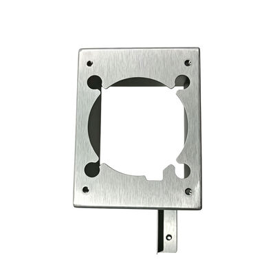 Bom preço Partes metálicas de chapa de precisão Placa de montagem Bracket de corte circular com barra integrada on-line